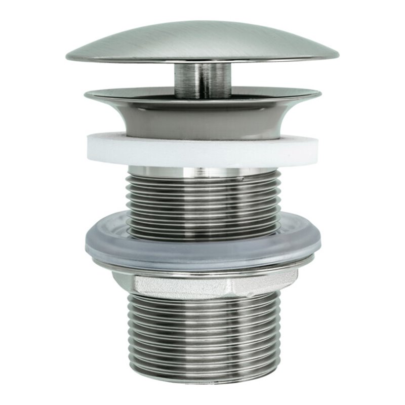 Duravit Schaftventil d 72mm, f WT o. ÜL, Edelstahl gebürstet