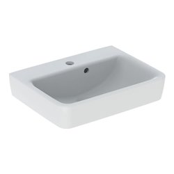 Geberit Handwaschbecken Renova Plan 50x38cm, HL mi, m asymetrischem ÜL, we.