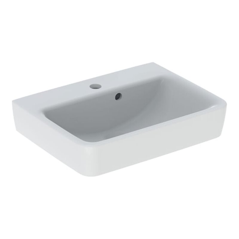 Geberit Handwaschbecken Renova Plan 50x38cm, HL mi, m asymetrischem ÜL, we.