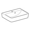 Geberit Handwaschbecken Renova Plan 50x38cm, HL mi, m asymetrischem ÜL, we.