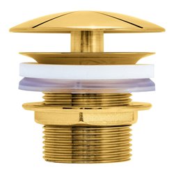 Duravit Schaftventil d 72mm, f WT ohne Überlauf, Gold poliert