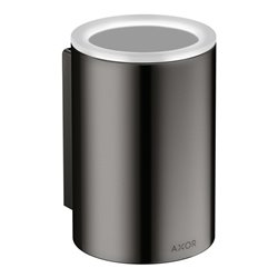 hansgrohe Zahnputzbecher Axor Universal Circular d 76x114mm, Wandmont., pol. black chrome