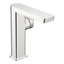 Hansa Waschtisch-Einhebelmischer HANSASTELA He stl, o Abl-Garnitur, Ausl. 134mm, chr