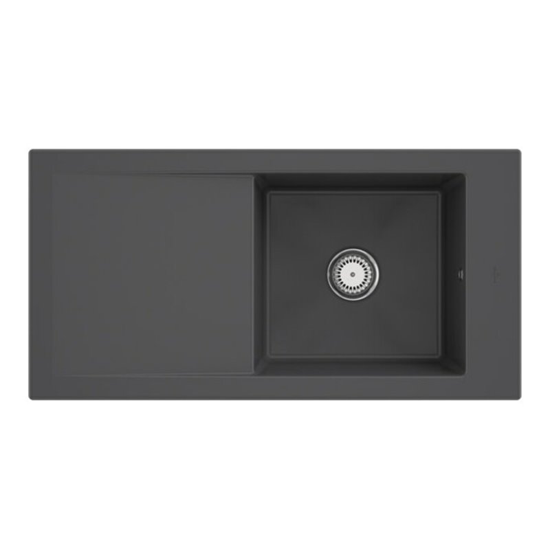 V&B Spüle Timeline 60 m Abl.garn, m Hand., graphit CeramicPlus