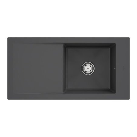 V&B Spüle Timeline 60 m Abl.garn, m Hand., graphit CeramicPlus