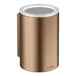 hansgrohe Zahnputzbecher Axor Universal Circular d 76x114mm, Wandmont., brushed red gold