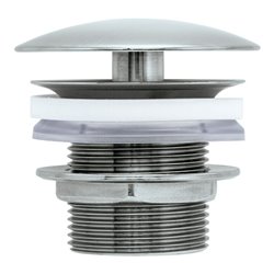 Duravit Schaftventil d 72mm, f WT o. ÜL, Edelstahl gebürstet