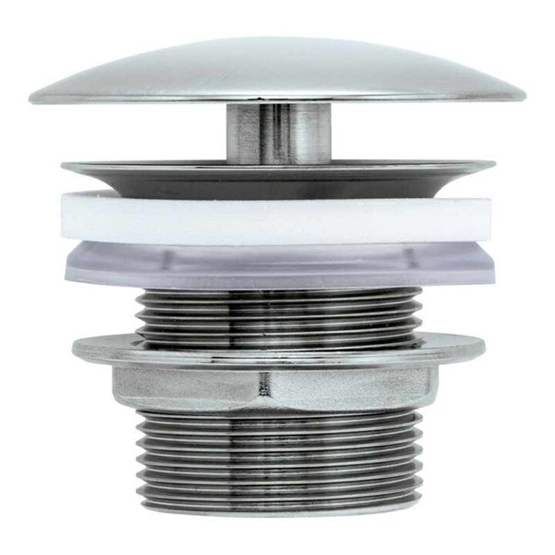 Duravit Schaftventil d 72mm, f WT o. ÜL, Edelstahl gebürstet