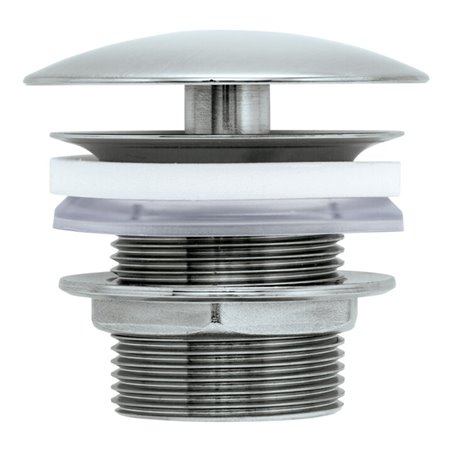 Duravit Schaftventil d 72mm, f WT o. ÜL, Edelstahl gebürstet