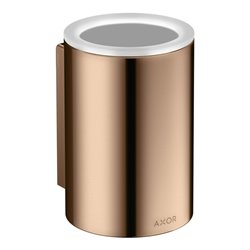 hansgrohe Zahnputzbecher Axor Universal Circular d 76x114mm, Wandmont., polished red gold