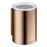 hansgrohe Zahnputzbecher Axor Universal Circular d 76x114mm, Wandmont., polished red gold