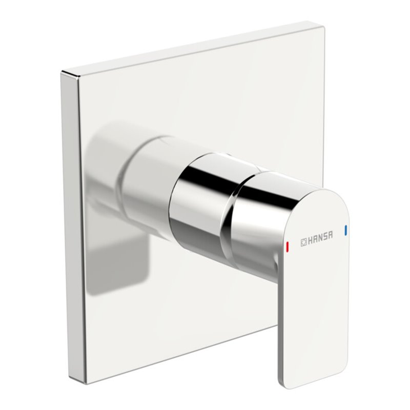 Hansa Fertigmontageset HANSASTELA UP-Brause-Einhebelmischer, Rosette eckig, chrom