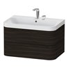 Duravit Möbelwaschtisch Happy D.2 Plus 77,5x49cm, 2 HL, Nussb geb., 2 Schubk.