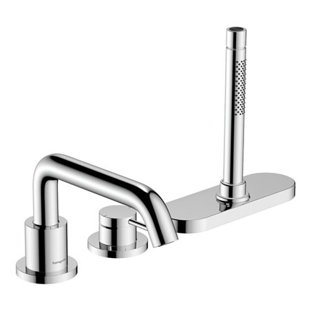 hansgrohe 3-Loch-Einhebel-Bidetarmatur Tecturis S Ausladung 194mm, chrom
