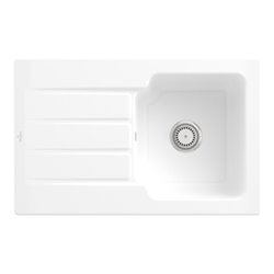 V&B Spüle Architectura 45 m Abl.garn, Hand., sn white CeramicPlus