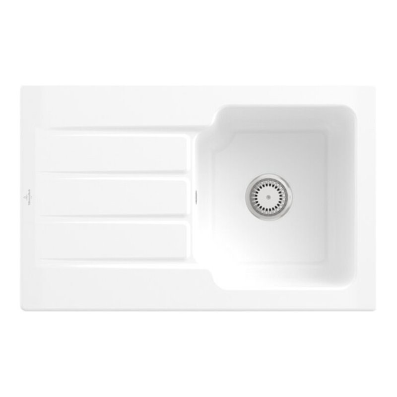 V&B Spüle Architectura 45 m Abl.garn, Hand., sn white CeramicPlus