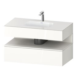 Duravit Einbauwaschtisch-Möbel-Set Qatego 100x55x60cm, w m/we g, Kon-WTU, Nischenb