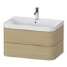 Duravit Möbelwaschtisch Happy D.2 Plus 77,5x49cm, 1 HL, Medit. Ei, 2 Schubk.