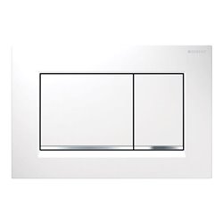 Geberit Betätigungsplatte Sigma 20 Pl/T w, Streif vc, f 2-Mg, Kunststoff