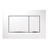 Geberit Betätigungsplatte Sigma 20 Pl/T w, Streif vc, f 2-Mg, Kunststoff