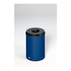 VAR Papierkorb feuersicher Löschkopf, enzianblau