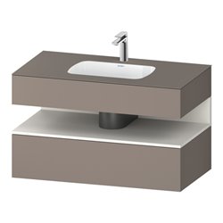 Duravit Einbauwaschtisch-Möbel-Set Qatego 100x55x60cm, w m/ba m, Kon-WTU, Nischenb