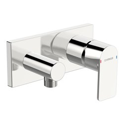 Hansa Fertigmontageset HANSASTELA UP-Brause-Einhebelmischer, Rosette eckig, chrom