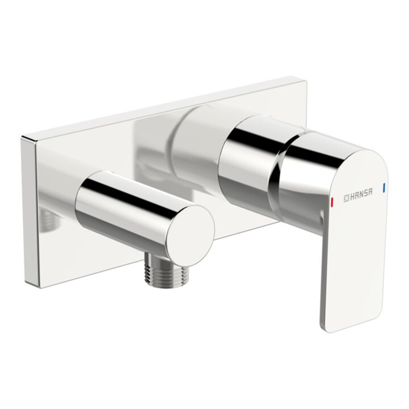 Hansa Fertigmontageset HANSASTELA UP-Brause-Einhebelmischer, Rosette eckig, chrom