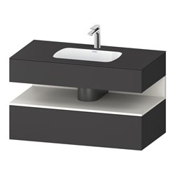 Duravit Einbauwaschtisch-Möbel-Set Qatego 100x55x60cm, w m/Gr m, Kon-WTU, Nischenb