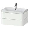 Duravit Möbelwaschtisch Happy D.2 Plus 77,5x49cm, 1 HL, we s-matt, 2 Schubk.