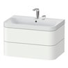 Duravit Möbelwaschtisch Happy D.2 Plus 77,5x49cm, 2 HL, we s-matt, 2 Schubk.