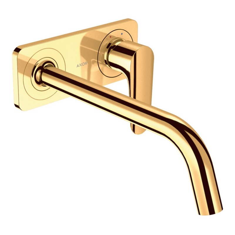 hansgrohe Fertigset Axor Citterio M UP-Waschtisch-Einhebelmischer, A 227mm, m Pl., pol. gol opt