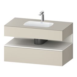 Duravit Einbauwaschtisch-Möbel-Set Qatego 100x55x60cm, w m/ta m, Kon-WTU, Nischenb