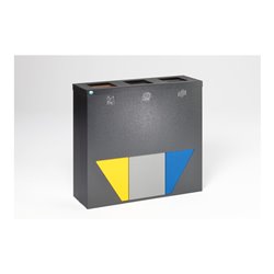 VAR Wertstoffsammelstation WS Trapez silber