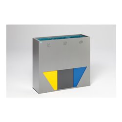 VAR Wertstoffsammelstation WS Trapez silber