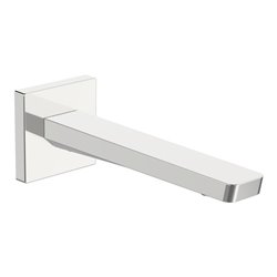 Hansa Auslauf HANSASTELA Wandmont., Ausl. 187mm, Ros. eck., chrom