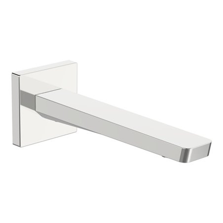 Hansa Auslauf HANSASTELA Wandmont., Ausl. 187mm, Ros. eck., chrom