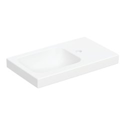 Geberit Handwaschbecken iCon Light 53x31cm, o Ü, HL + Ablagefl. re, we. ma