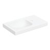 Geberit Handwaschbecken iCon Light 53x31cm, o Ü, HL + Ablagefl. re, we. ma