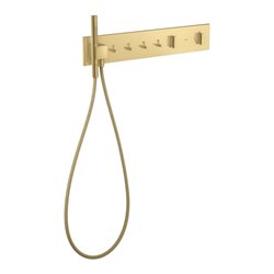 hansgrohe Fertigset ShowerComposition UP-THM, 4 Verbr., brushed gold optic