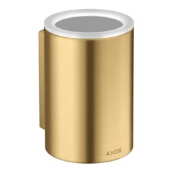 hansgrohe Zahnputzbecher Axor Universal Circular d 76x114mm, Wandmont., brush. gold optic