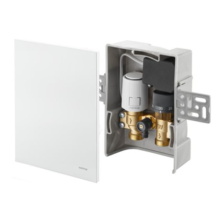 Oventrop Temperaturregelung UniboxT-RTL R-Tronic weiß, für Raum und Rücklauf