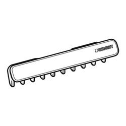 Geberit Ablaufblende One m Kammeinsatz, Magnetbefestigung, sw ma