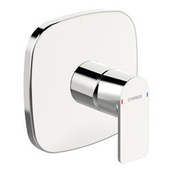 Hansa Fertigmontageset HANSASTELA UP-Brause-Einhebelmischer, Rosette soft edge, chrom