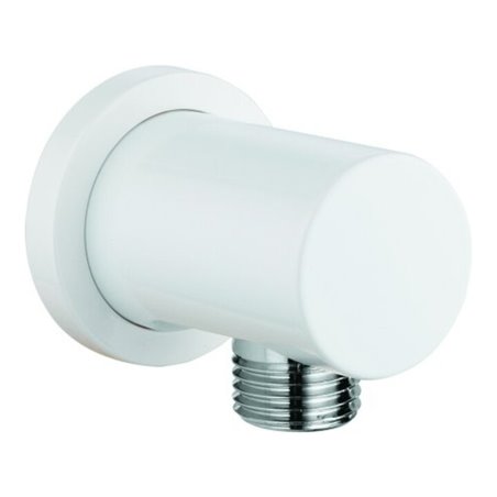 Grohe Wandanschlussbogen Rainshower 1/2', runde Rosette, moon white