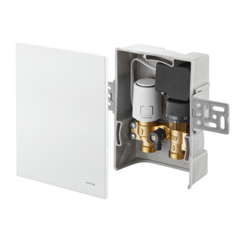 Oventrop Temperaturregler Unibox TQ-RTL R-Tronic weiß, für Raum- und Rücklauf