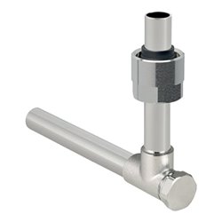 Geberit Metallrohr-Passwinkel 15, 90G, absp, m A.-Vsb, vern., Ms/Cu