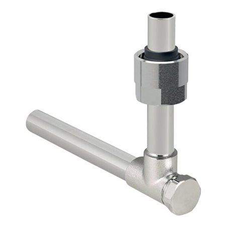 Geberit Metallrohr-Passwinkel 15, 90G, absp, m A.-Vsb, vern., Ms/Cu