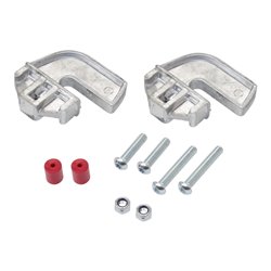 Moravia Rammschutz-Poller SWING, drehbar, Stahl,  gelb/schw., zum Aufdübeln, 159 mm