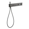 hansgrohe Fertigset ShowerComposition UP-THM, 4 Verbr., polished black chrome